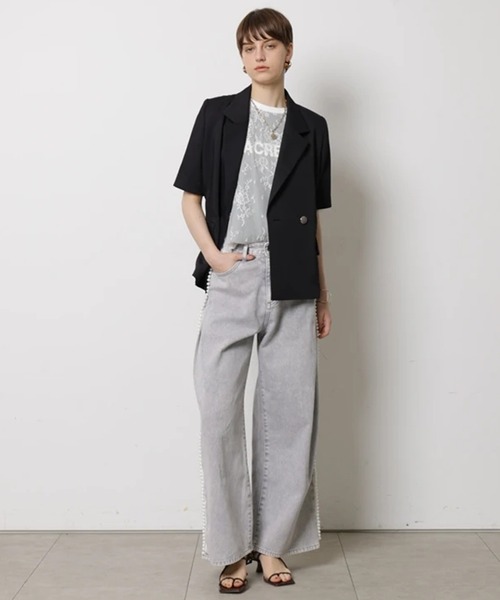 CADUNE(カデュネ)の「サイドパールデニム(その他パンツ・レディース・ライトブルー/ブルー/ライトグレー・36/34/38/40)」の4枚目の写真