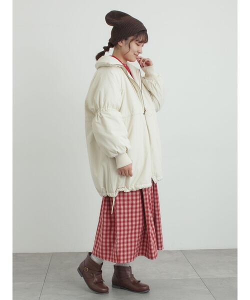 Samansa Mos2（サマンサ モスモス）の「【保温加工】バンドカラーワンピース ≪S/Mサイズ≫（ワンピース・レディース・レッド/チャコールグレー/ミント/ブラック・M/S）」の11枚目の写真