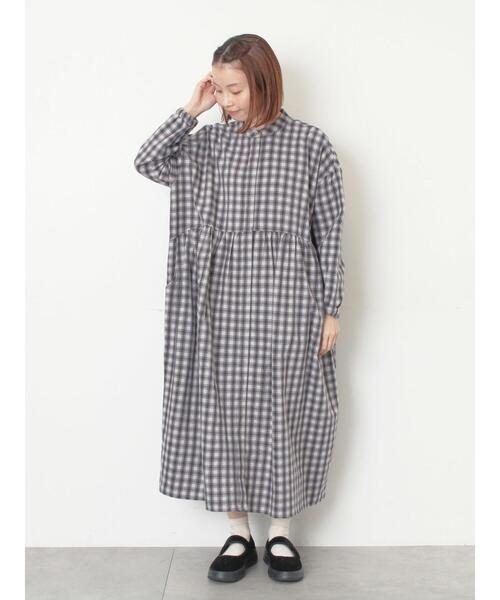 Samansa Mos2（サマンサ モスモス）の「【保温加工】バンドカラーワンピース ≪S/Mサイズ≫（ワンピース・レディース・レッド/チャコールグレー/ミント/ブラック・M/S）」の12枚目の写真