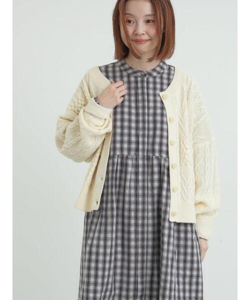 Samansa Mos2（サマンサ モスモス）の「【保温加工】バンドカラーワンピース ≪S/Mサイズ≫（ワンピース・レディース・レッド/チャコールグレー/ミント/ブラック・M/S）」の18枚目の写真