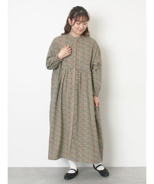 Samansa Mos2（サマンサ モスモス）の「【保温加工】バンドカラーワンピース ≪S/Mサイズ≫（ワンピース・レディース・レッド/チャコールグレー/ミント/ブラック・M/S）」の22枚目の写真