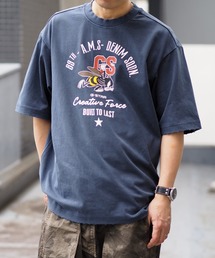 G-STAR（ジースター）の「Front Angry Bee T-Shirt/ヴィンテージライクダメージ加工キャラクター/マスコットTシャツ（Tシャツ/カットソー）」