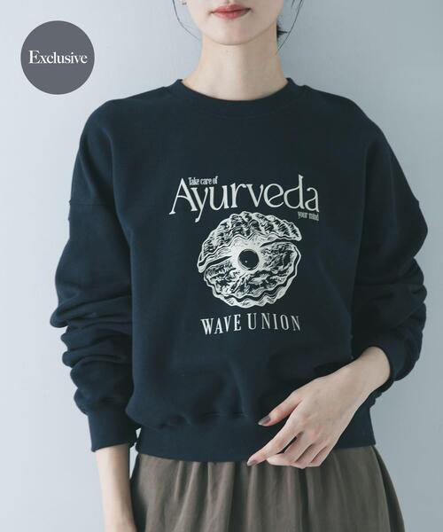 URBAN RESEARCH（アーバンリサーチ）の「『別注』WAVEUNION×URBAN RESEARCH　SWEAT SHIRTS（スウェット・レディース・グレー/ネイビー/オートミール・ONE）」の3枚目の写真