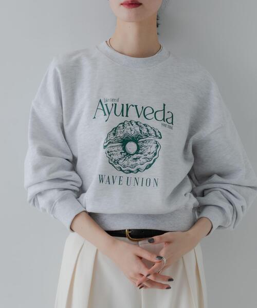 URBAN RESEARCH（アーバンリサーチ）の「『別注』WAVEUNION×URBAN RESEARCH　SWEAT SHIRTS（スウェット・レディース・グレー/ネイビー/オートミール・ONE）」の4枚目の写真