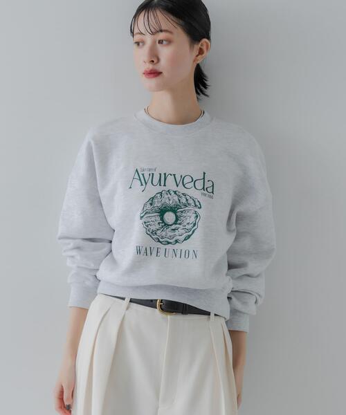 URBAN RESEARCH（アーバンリサーチ）の「『別注』WAVEUNION×URBAN RESEARCH　SWEAT SHIRTS（スウェット・レディース・グレー/ネイビー/オートミール・ONE）」の7枚目の写真
