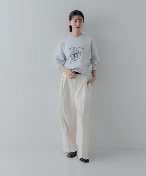 URBAN RESEARCH（アーバンリサーチ）の「『別注』WAVEUNION×URBAN RESEARCH　SWEAT SHIRTS（スウェット・レディース・グレー/ネイビー/オートミール・ONE）」の9枚目の写真