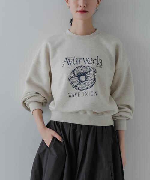 URBAN RESEARCH（アーバンリサーチ）の「『別注』WAVEUNION×URBAN RESEARCH　SWEAT SHIRTS（スウェット・レディース・グレー/ネイビー/オートミール・ONE）」の13枚目の写真