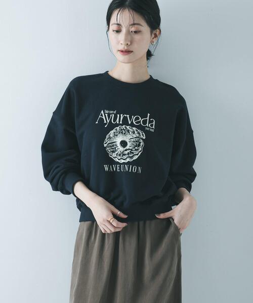 URBAN RESEARCH（アーバンリサーチ）の「『別注』WAVEUNION×URBAN RESEARCH　SWEAT SHIRTS（スウェット・レディース・オートミール/ネイビー/グレー・ONE）」の13枚目の写真