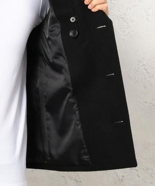 green label relaxing（グリーンレーベルリラクシング）の「HEAVY/MLTN SHORT ピーコート◆（ピーコート・メンズ・ブラック/グレー/ネイビー・MEDIUM/LARGE/X-LARGE/SMALL）」の13枚目の写真