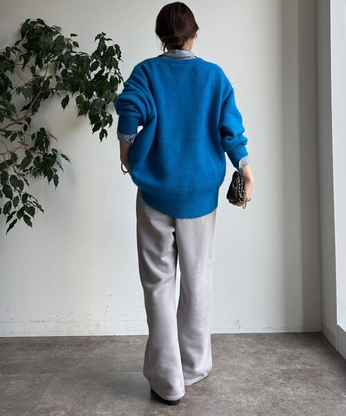 DouDou（ドゥドゥ）の「【WEB限定】裏起毛スウエットパンツ（その他パンツ・レディース・ブラック/ライトグレー・FREE）」の16枚目の写真