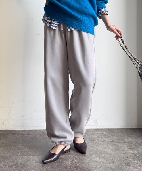 DouDou（ドゥドゥ）の「【WEB限定】裏起毛スウエットパンツ（その他パンツ・レディース・ブラック/ライトグレー・FREE）」の19枚目の写真