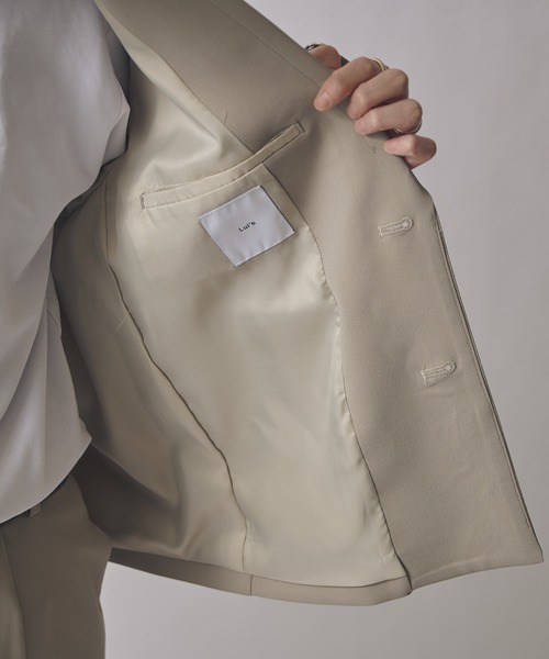 Lui's（ルイス）の「ダブルクロスショートジャケット（テーラードジャケット・メンズ・ブラック/モカ・S/M）」の17枚目の写真