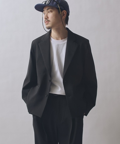 Lui's（ルイス）の「ダブルクロスショートジャケット（テーラードジャケット・メンズ・ブラック/モカ・S/M）」の19枚目の写真