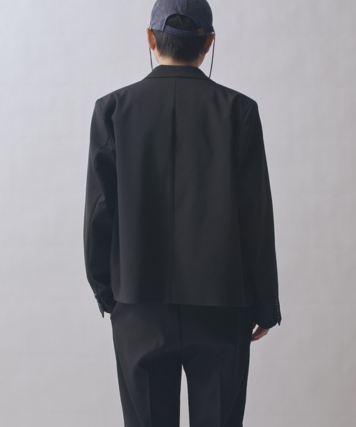 Lui's（ルイス）の「ダブルクロスショートジャケット（テーラードジャケット・メンズ・ブラック/モカ・S/M）」の22枚目の写真