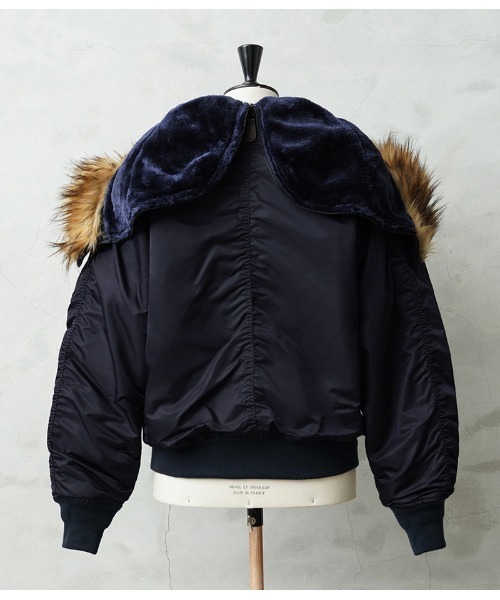 WAIPER.inc（ワイパーインク）の「WAIPER.inc 米軍 初期型 N-2A VINTAGE フライトジャケット【WP149】（ミリタリージャケット・メンズ・ネイビー・XL/L/XXL）」の4枚目の写真