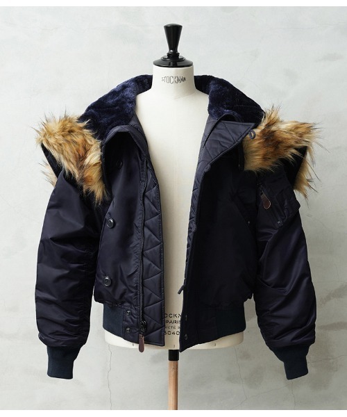 WAIPER.inc（ワイパーインク）の「WAIPER.inc 米軍 初期型 N-2A VINTAGE フライトジャケット【WP149】（ミリタリージャケット・メンズ・ネイビー・XL/L/XXL）」の5枚目の写真