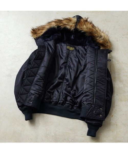 WAIPER.inc（ワイパーインク）の「WAIPER.inc 米軍 初期型 N-2A VINTAGE フライトジャケット【WP149】（ミリタリージャケット・メンズ・ネイビー・XL/L/XXL）」の6枚目の写真