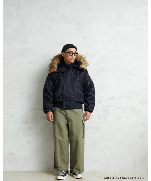 WAIPER.inc（ワイパーインク）の「WAIPER.inc 米軍 初期型 N-2A VINTAGE フライトジャケット【WP149】（ミリタリージャケット・メンズ・ネイビー・XL/L/XXL）」の11枚目の写真