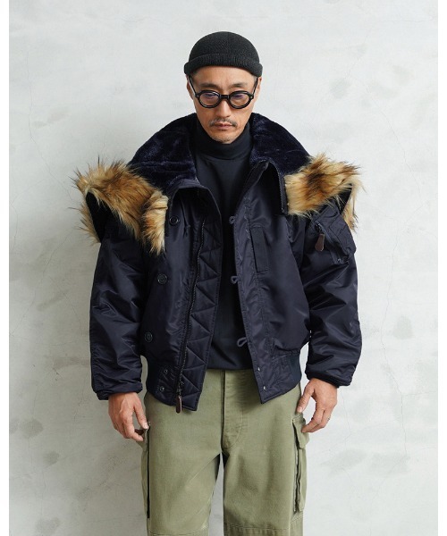 WAIPER.inc（ワイパーインク）の「WAIPER.inc 米軍 初期型 N-2A VINTAGE フライトジャケット【WP149】（ミリタリージャケット・メンズ・ネイビー・XL/L/XXL）」の7枚目の写真