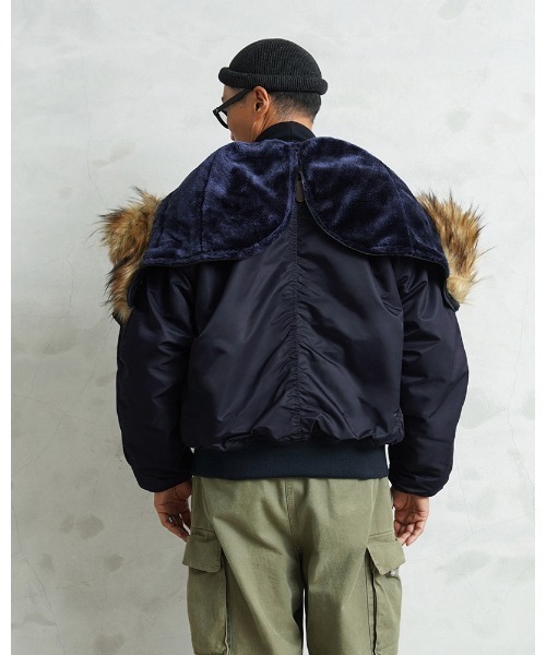 WAIPER.inc（ワイパーインク）の「WAIPER.inc 米軍 初期型 N-2A VINTAGE フライトジャケット【WP149】（ミリタリージャケット・メンズ・ネイビー・XL/L/XXL）」の8枚目の写真