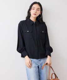 VIS | メタル釦シャツブラウス/イージーケア(シャツ/ブラウス)