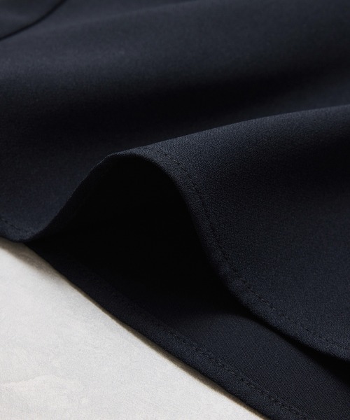 VIS（ビス）の「メタル釦シャツブラウス/イージーケア（シャツ/ブラウス・レディース・ネイビー/オフホワイト/サックスブルー・FREE）」の14枚目の写真