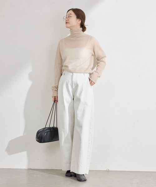 IENA（イエナ）の「バレルレッグデニム（デニムパンツ・レディース・ホワイト・38/36/34）」の2枚目の写真