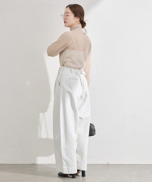 IENA（イエナ）の「バレルレッグデニム（デニムパンツ・レディース・ホワイト・38/36/34）」の10枚目の写真