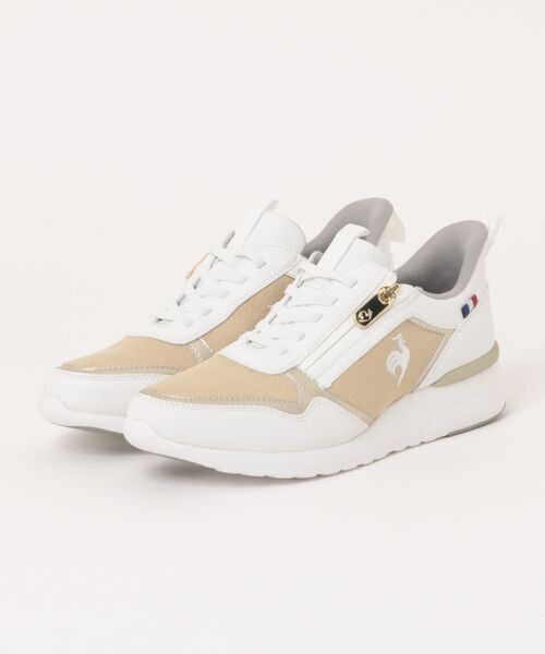 le coq sportif(ルコックスポルティフ)の「【le coq sportif】LCS シヤルテ リフト SI(スニーカー・レディース・ピンク/ゴールド・23.5cm/24.0cm/24.5cm/23.0cm)」の2枚目の写真
