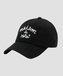 ROLAROLA（ロラロラ）の「MAISON DE ROLA EMBROIDERY CAP BLACK（キャップ）」