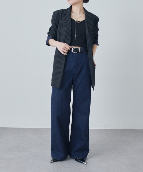 Lui's(ルイス)の「フレアデニムパンツ(デニムパンツ・レディース・インディゴブルー/ブルー・S/M)」の9枚目の写真