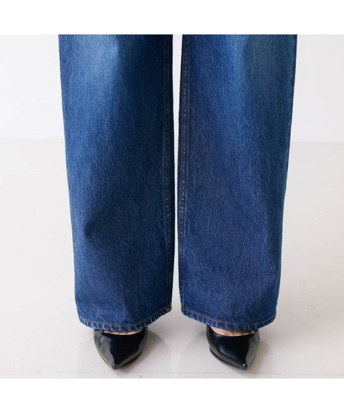 DESIGNWORKS（デザインワークス）の「ストレートデニムパンツ（デニムパンツ・レディース・インディゴブルー・38）」の16枚目の写真