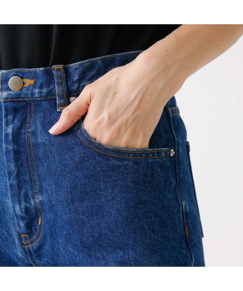 DESIGNWORKS（デザインワークス）の「ストレートデニムパンツ（デニムパンツ・レディース・インディゴブルー・38）」の18枚目の写真