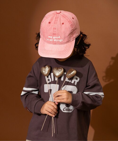 BREEZE（ブリーズ）の「刺繍ロゴキャップ（キャップ・キッズ・ミント/アイボリー/レッド・58/54/50）」の3枚目の写真