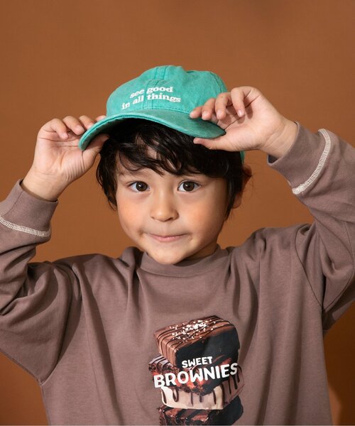 BREEZE（ブリーズ）の「刺繍ロゴキャップ（キャップ・キッズ・ミント/アイボリー/レッド・58/54/50）」の2枚目の写真