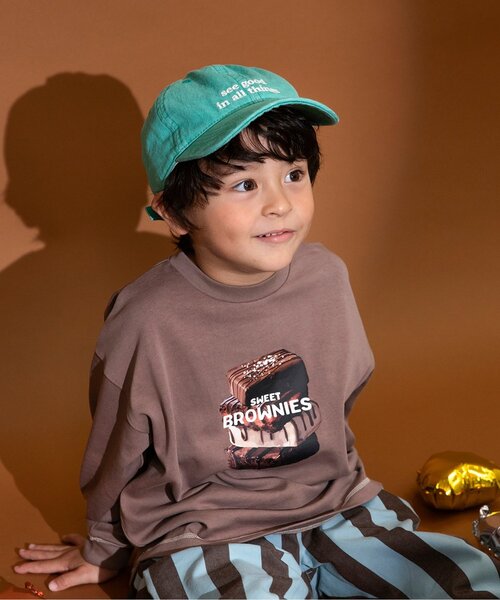 BREEZE（ブリーズ）の「刺繍ロゴキャップ（キャップ・キッズ・ミント/アイボリー/レッド・58/54/50）」の7枚目の写真