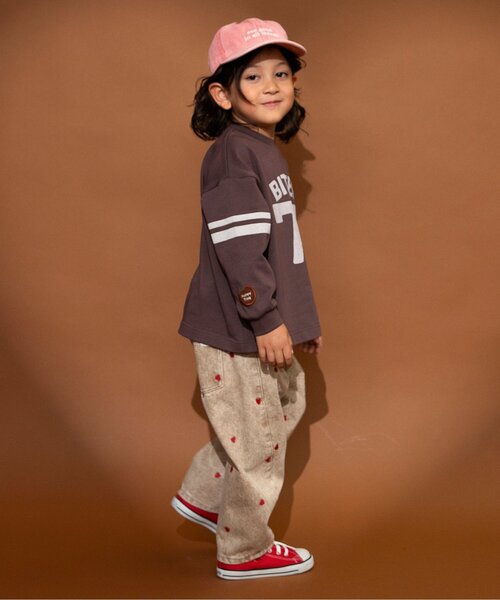 BREEZE（ブリーズ）の「刺繍ロゴキャップ（キャップ・キッズ・ミント/アイボリー/レッド・58/54/50）」の8枚目の写真