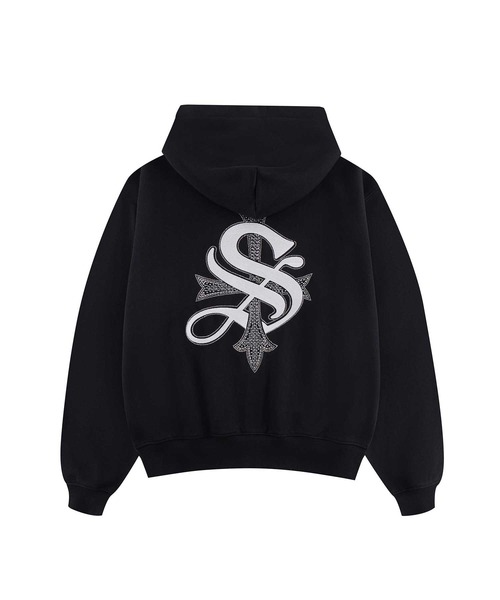 ジップフーディ｜Various Cross Zip Hoodie｜SUPPLIER（パーカー