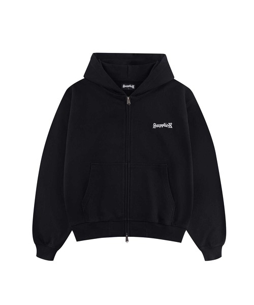 ジップフーディ｜Various Cross Zip Hoodie｜SUPPLIER（パーカー