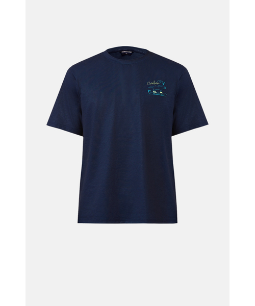 CORALIAN(コラリアン)の「デイリーソロナグラフィックラウンドTシャツレディースネイビー(Tシャツ/カットソー・レディース・その他・L/XL/XS/XXL)」の2枚目の写真