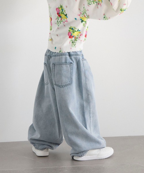 LOWRYS FARM(ローリーズファーム)の「デニムコクーンパンツ 631065(デニムパンツ・キッズ・ブルー/ブルー系その他・130cm/120cm/110cm/150cm/140cm)」の6枚目の写真