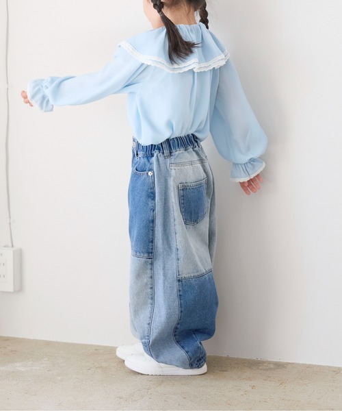 LOWRYS FARM(ローリーズファーム)の「デニムコクーンパンツ 631065(デニムパンツ・キッズ・ブルー/ブルー系その他・130cm/120cm/110cm/150cm/140cm)」の20枚目の写真
