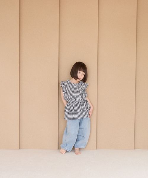 LOWRYS FARM（ローリーズファーム）の「デニムコクーンパンツ　 631065（デニムパンツ・キッズ・ブルー/ブルー系その他・130cm/120cm/110cm/150cm/140cm）」の22枚目の写真