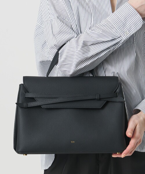 tov(トーヴ)の「<TOV>MIMI バッグ GRAND(ハンドバッグ・レディース・ベージュ/ブラック・FREE)」の1枚目の写真