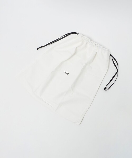 tov(トーヴ)の「<TOV>MIMI バッグ GRAND(ハンドバッグ・レディース・ベージュ/ブラック・FREE)」の21枚目の写真