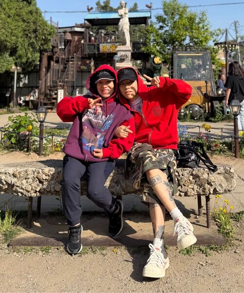 CRIGUN（クリガン）の「CLUB JERSEY ZIP-UP HOODIE RED（パーカー・レディース・レッド・MEDIUM/LARGE/X-LARGE/WS）」の9枚目の写真
