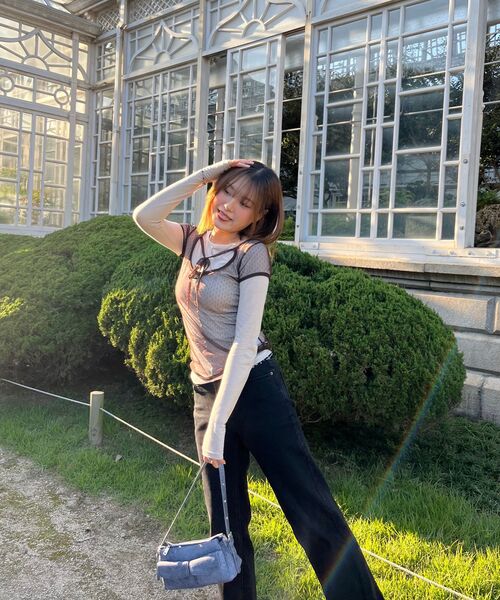 MALOUPE(マロップ)の「9106 セミワイドデニムパンツ(ブラック)(デニムパンツ・レディース・ブラック・FREE)」の15枚目の写真