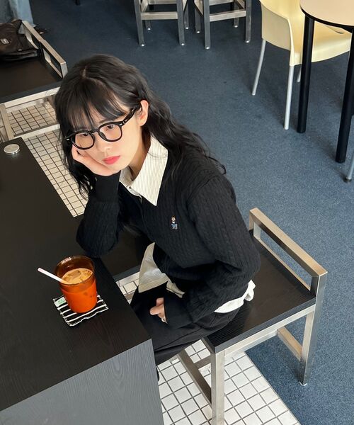MALOUPE(マロップ)の「9106 セミワイドデニムパンツ(ブラック)(デニムパンツ・レディース・ブラック・FREE)」の12枚目の写真