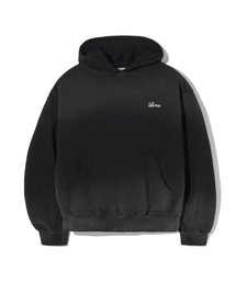 Faded Pigment Dyed Hoodie - Black