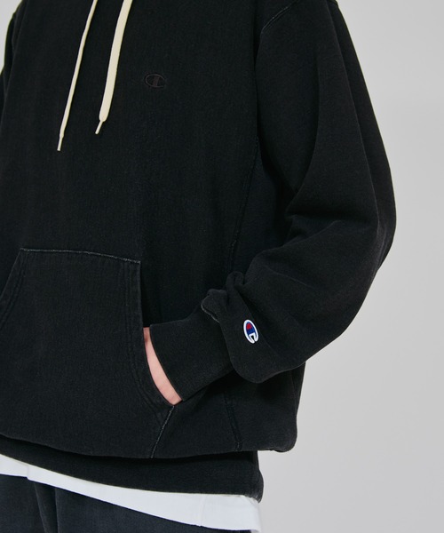 Champion(チャンピオン)の「【Champion/チャンピオン】メンズ リバースウィーブ(R) フーデッドスウェットシャツ(パーカー・メンズ・インディゴブルー/ブラック系その他・X-LARGE/LARGE/MEDIUM)」の5枚目の写真